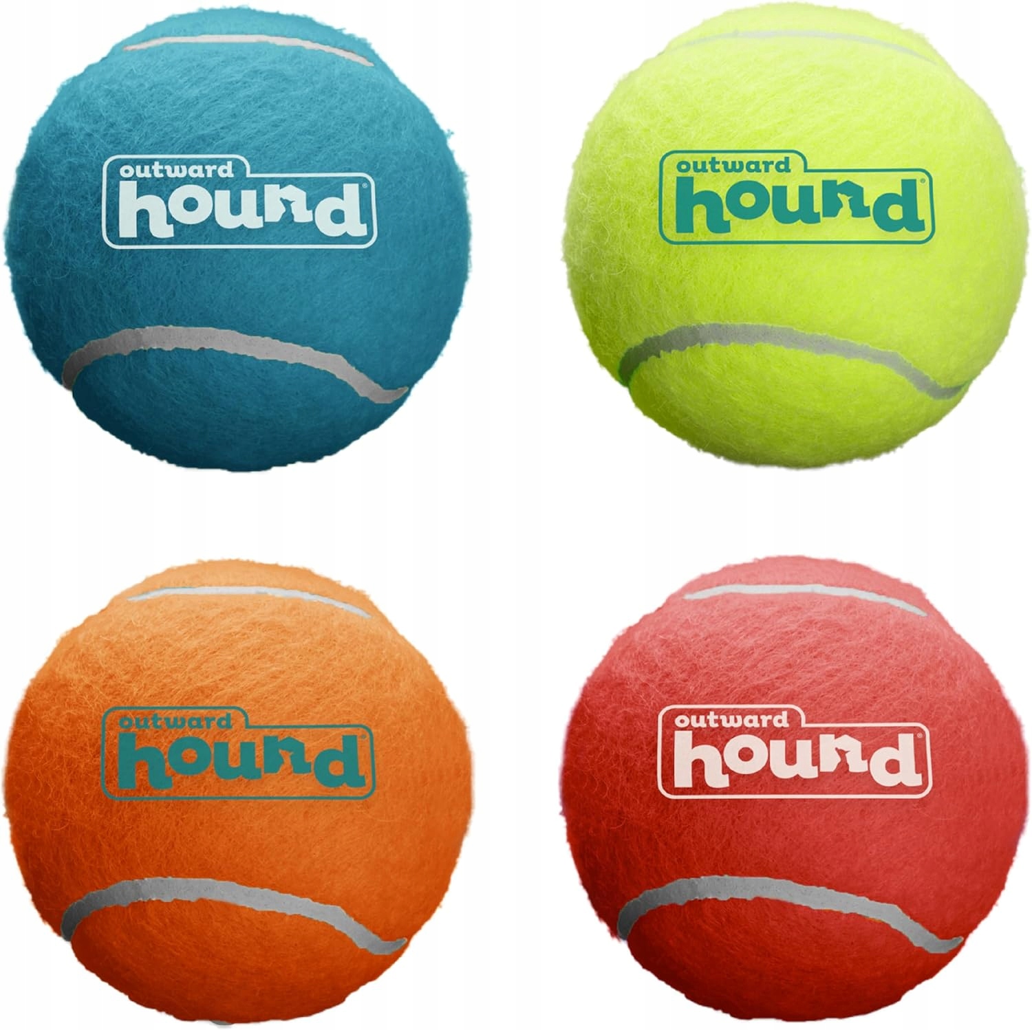 Outward Hound Squeaker Ballz M 4 gumové pískací míčky aportování pro psa