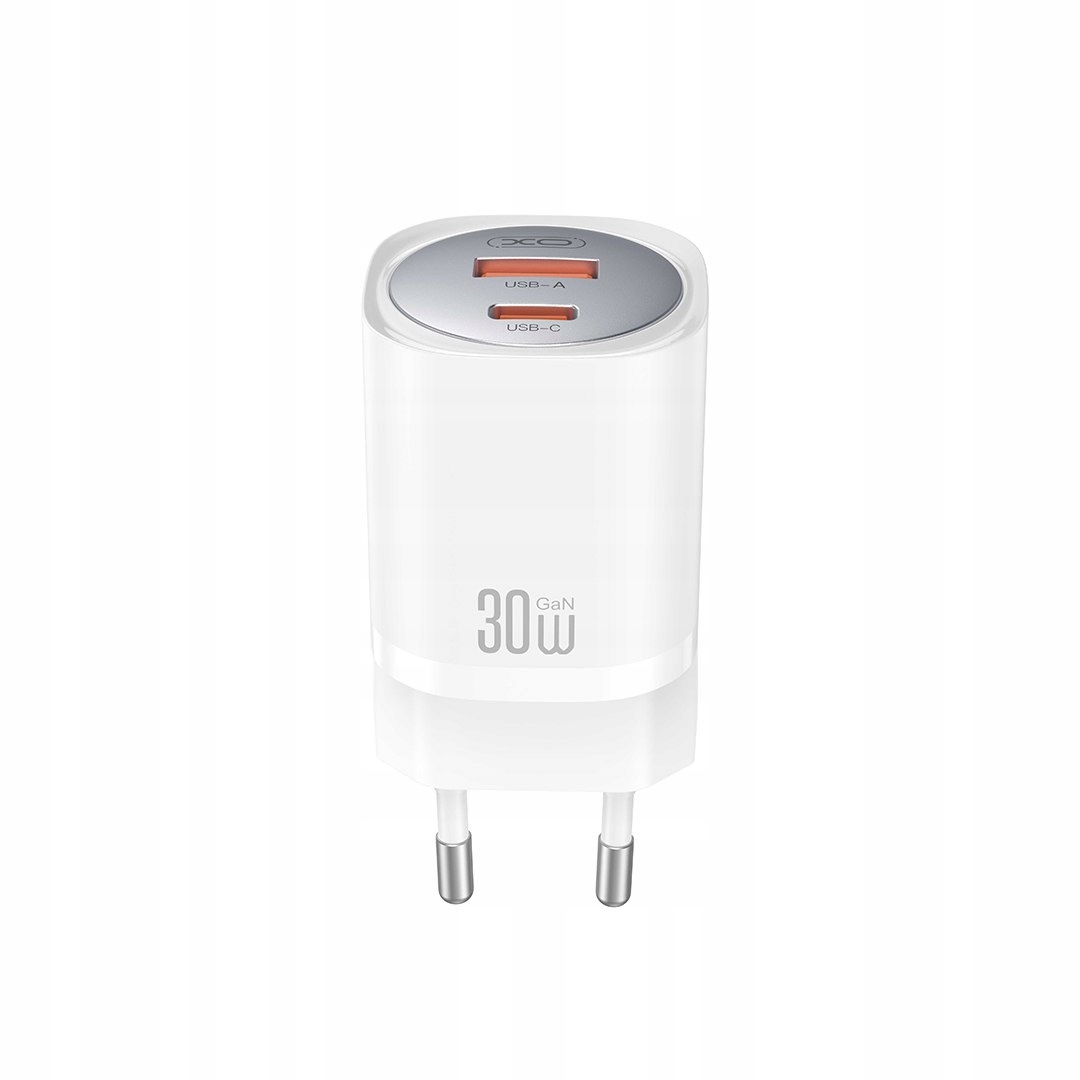 XO CE21 USB-A USB-C 30W Biały