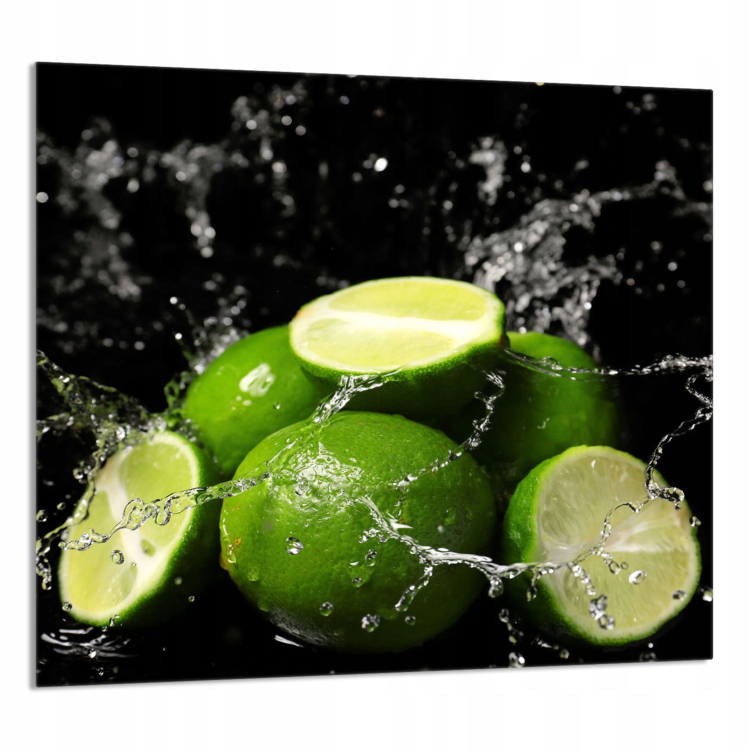 Skleněný Panel Do Kuchyně 65x60 Limetka Tvrzené Sklo