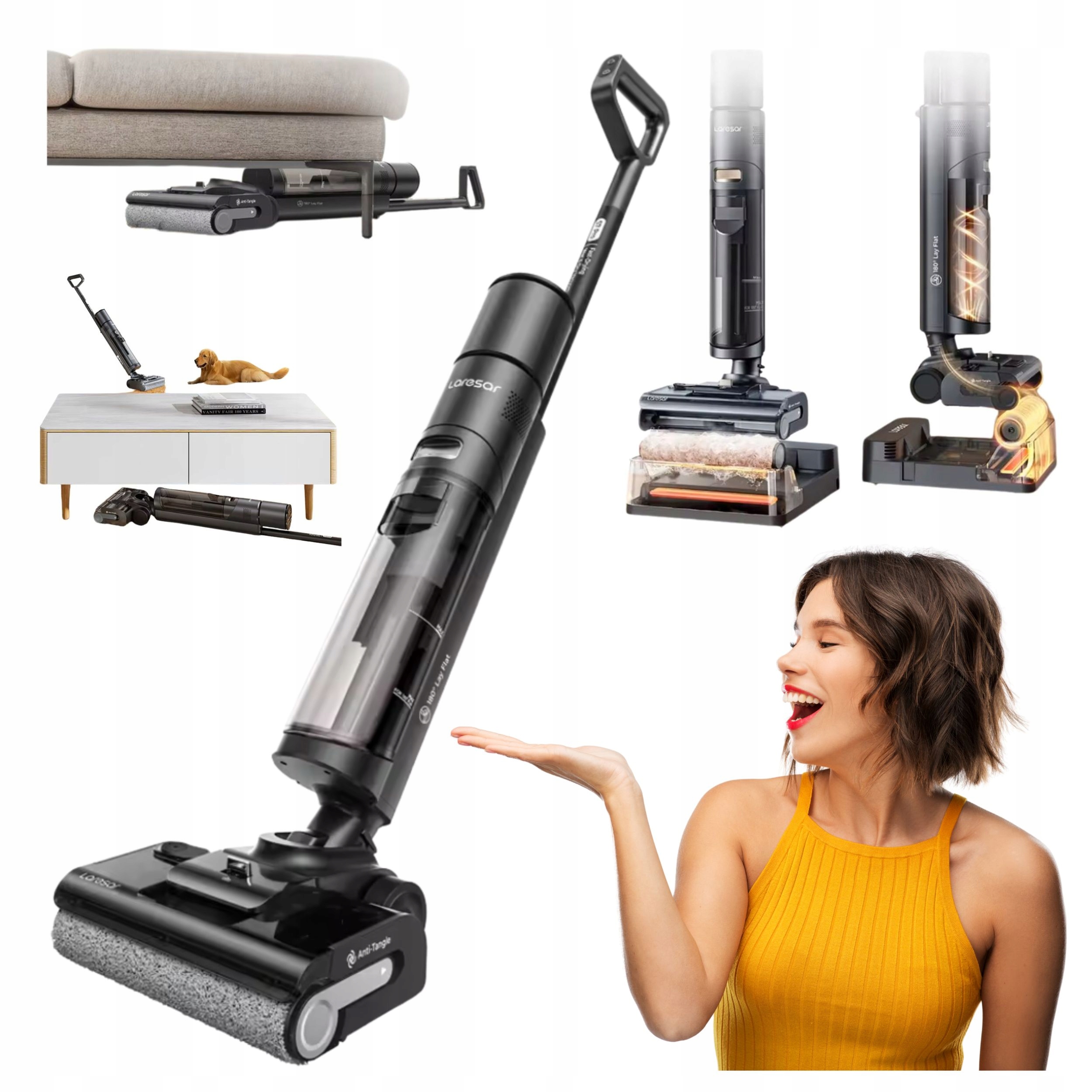 Vysavač Bionický Mop 3V1 Laresar S7 Pro Bezdrátový Samočistící