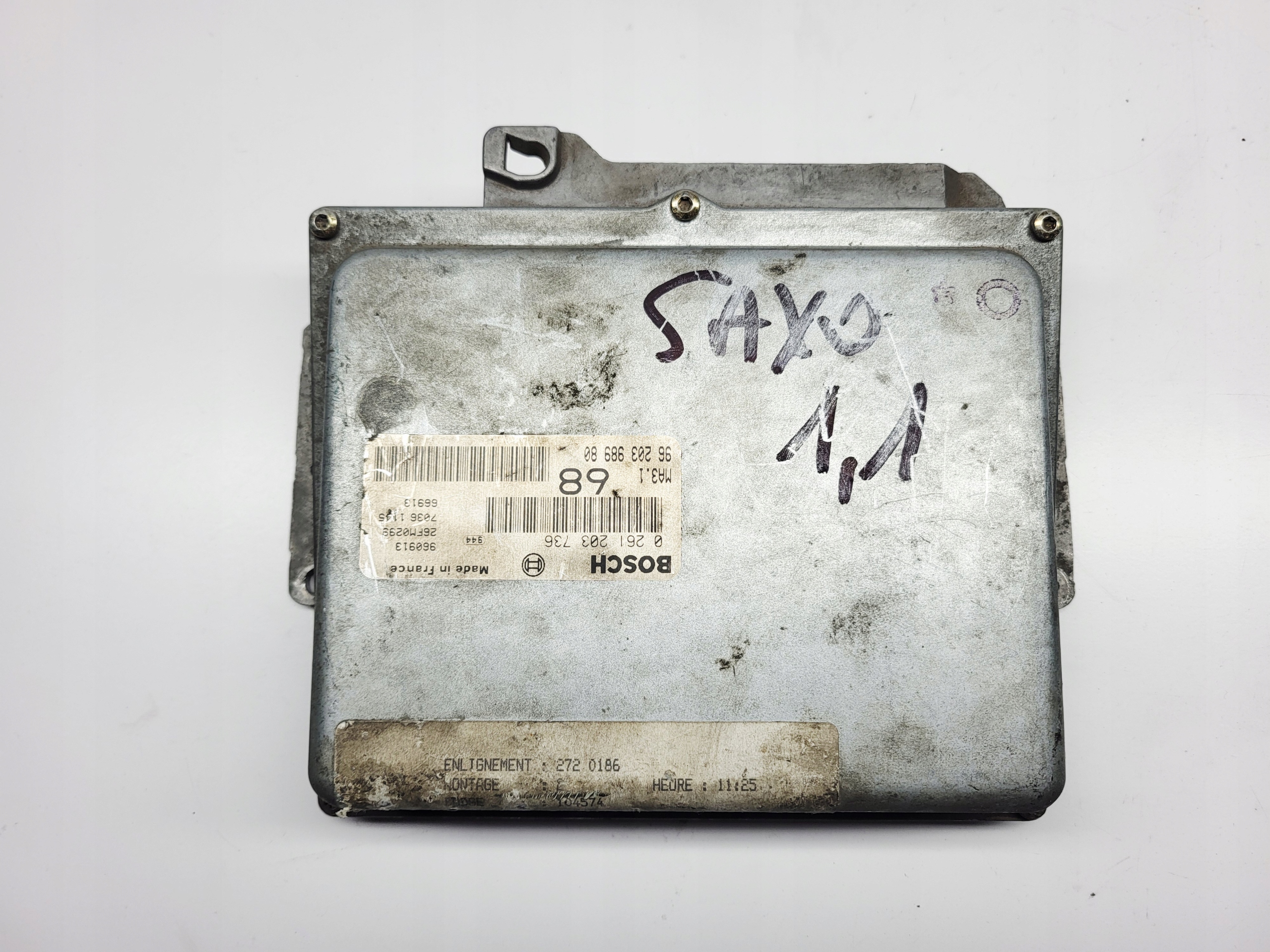 computer control unit of the engine CITROEN SAXO 1.1 B 0261203736 9620398980
