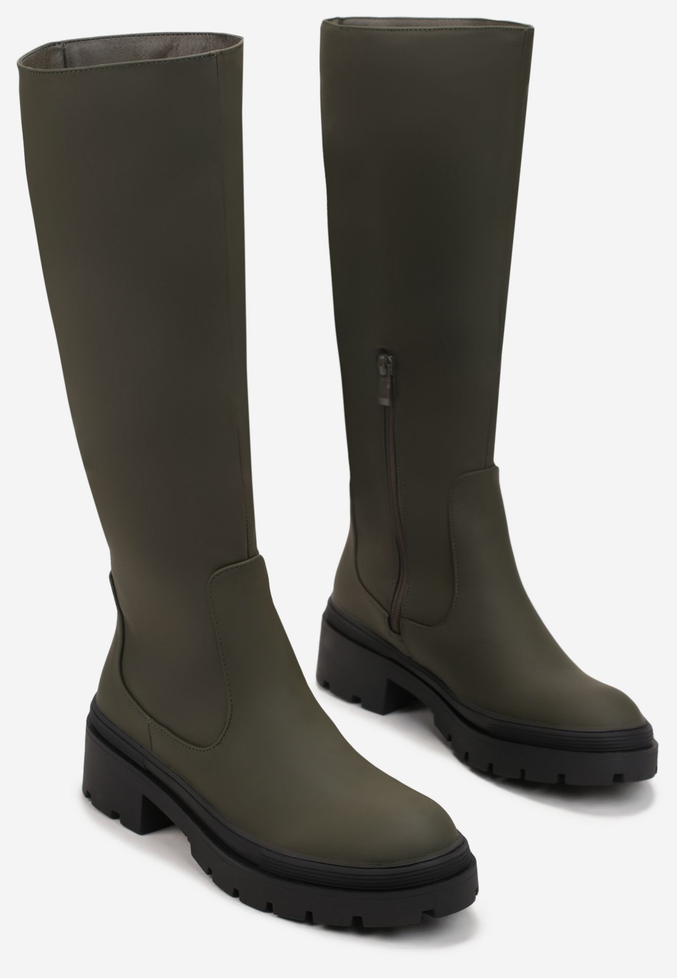 

Renee Zielone Kozaki damskie 39 Ekoskóra