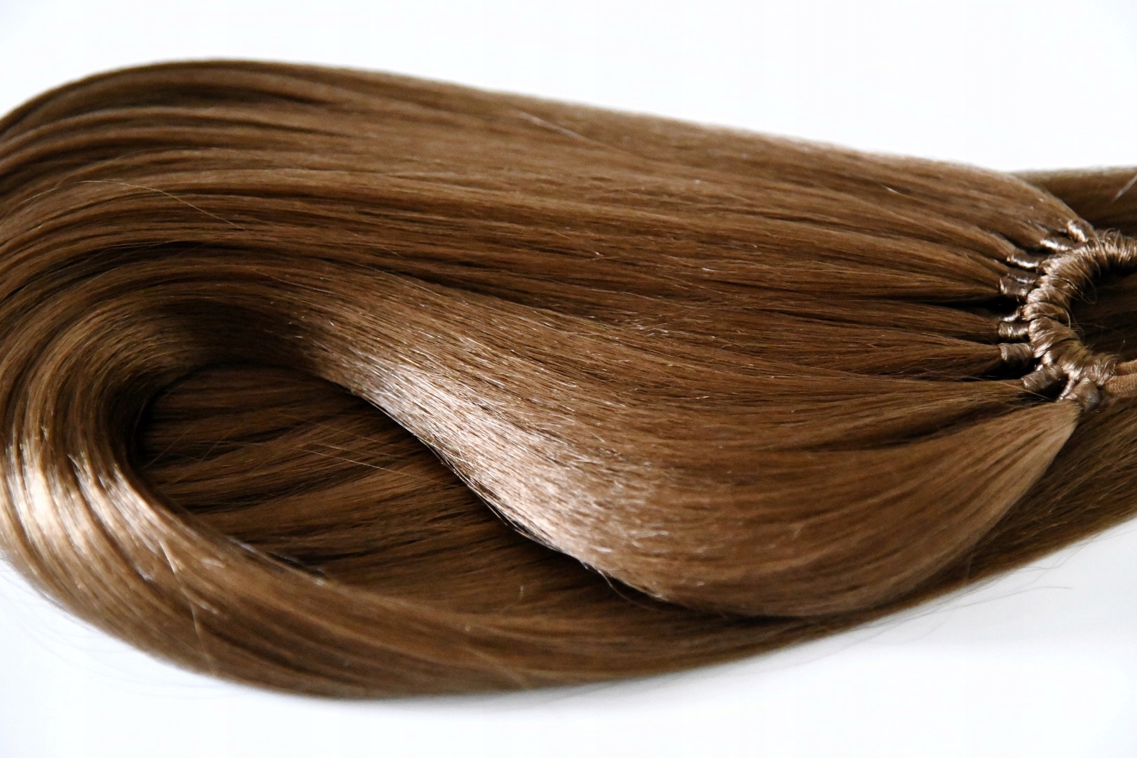 Culík na gumičce, prodloužení culíku Světle hnědá L 120g