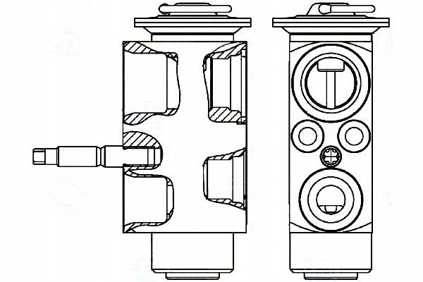 8UW 351 - Расширительный клапан кондиционера BEHR Hella BMW E46 E8