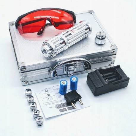 Levně Laser Modrý Podpalovací Walizka MIECZ+Disco