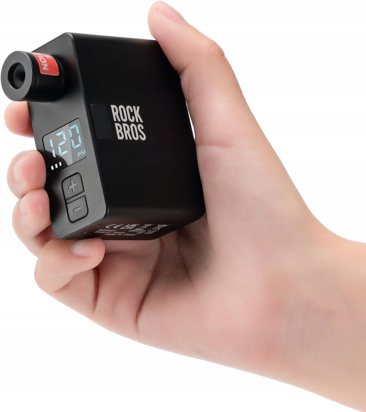 Rockbros elektrická pumpa mini AS1 Pro 120 Psi