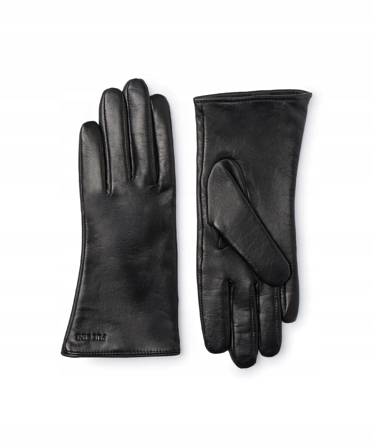 Elegantní Dámské Kožené Rukavice S Černé Hladké Pravá Kůže Nové