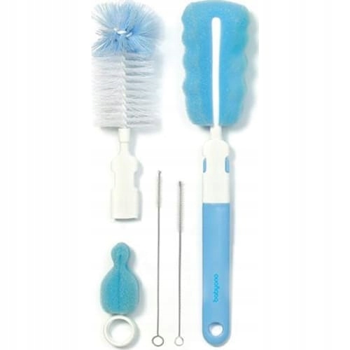 BABYONO zestaw szczotek do butelek i smoczków