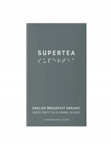 Levně Čaj Supertea english breakfast organic 20 sáčků