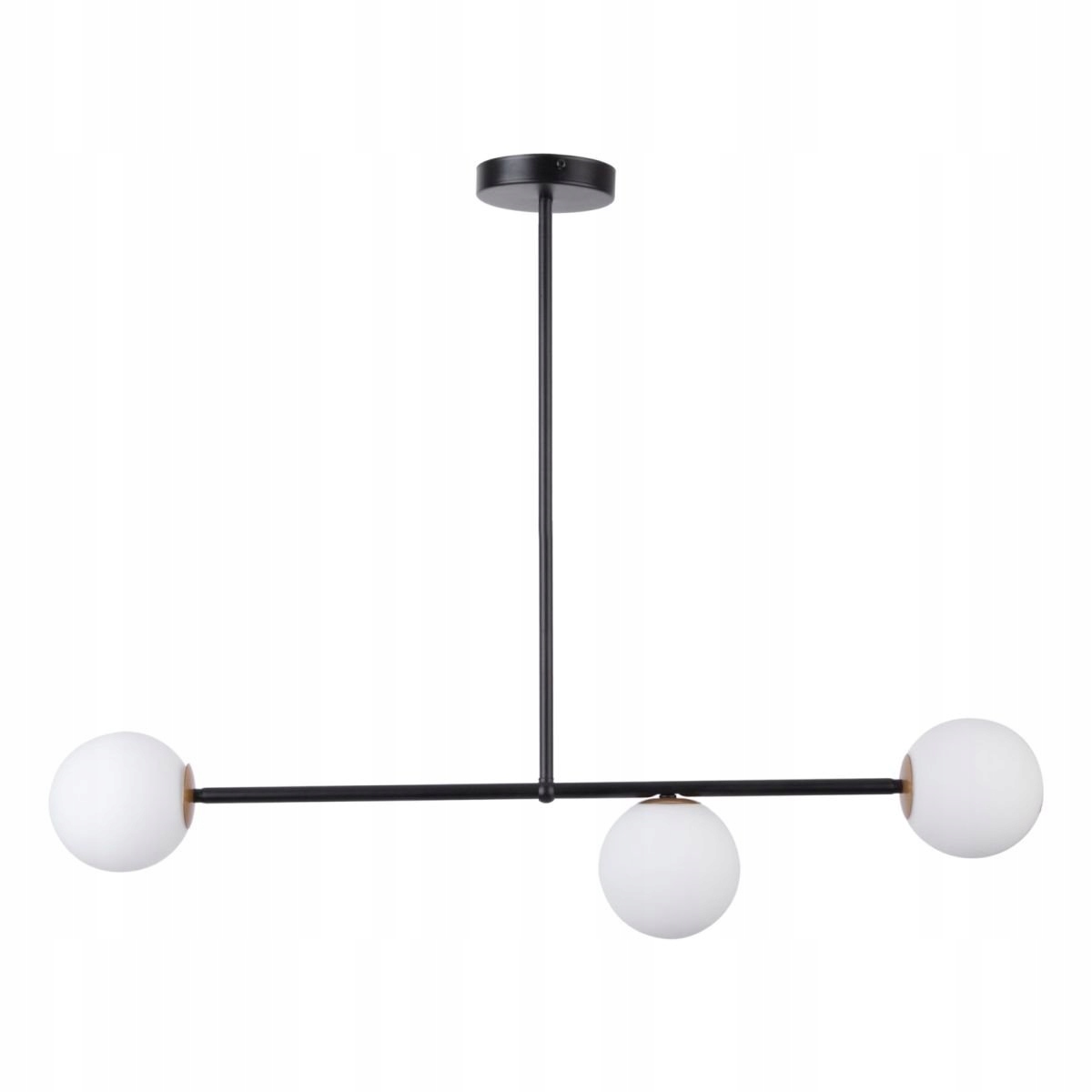 Bílo-černá závěsná lampa se skleněnými kuličkami na liště Gama 3 Sigma Lighting