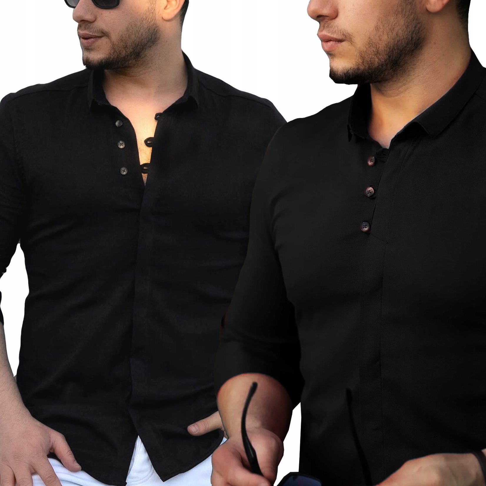 Pánská košile Casual Elegantní Regular Kontrast
