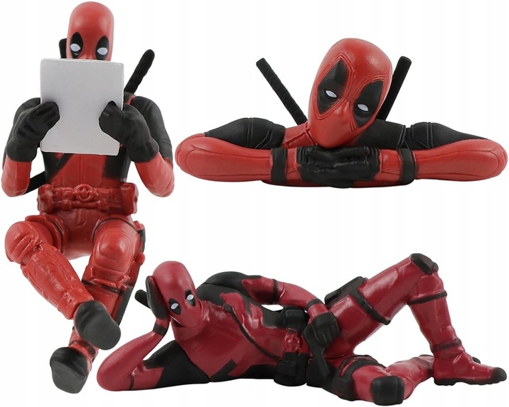 Anime Legends Deadpool 3 szt figurki Zestaw Mini Figurek