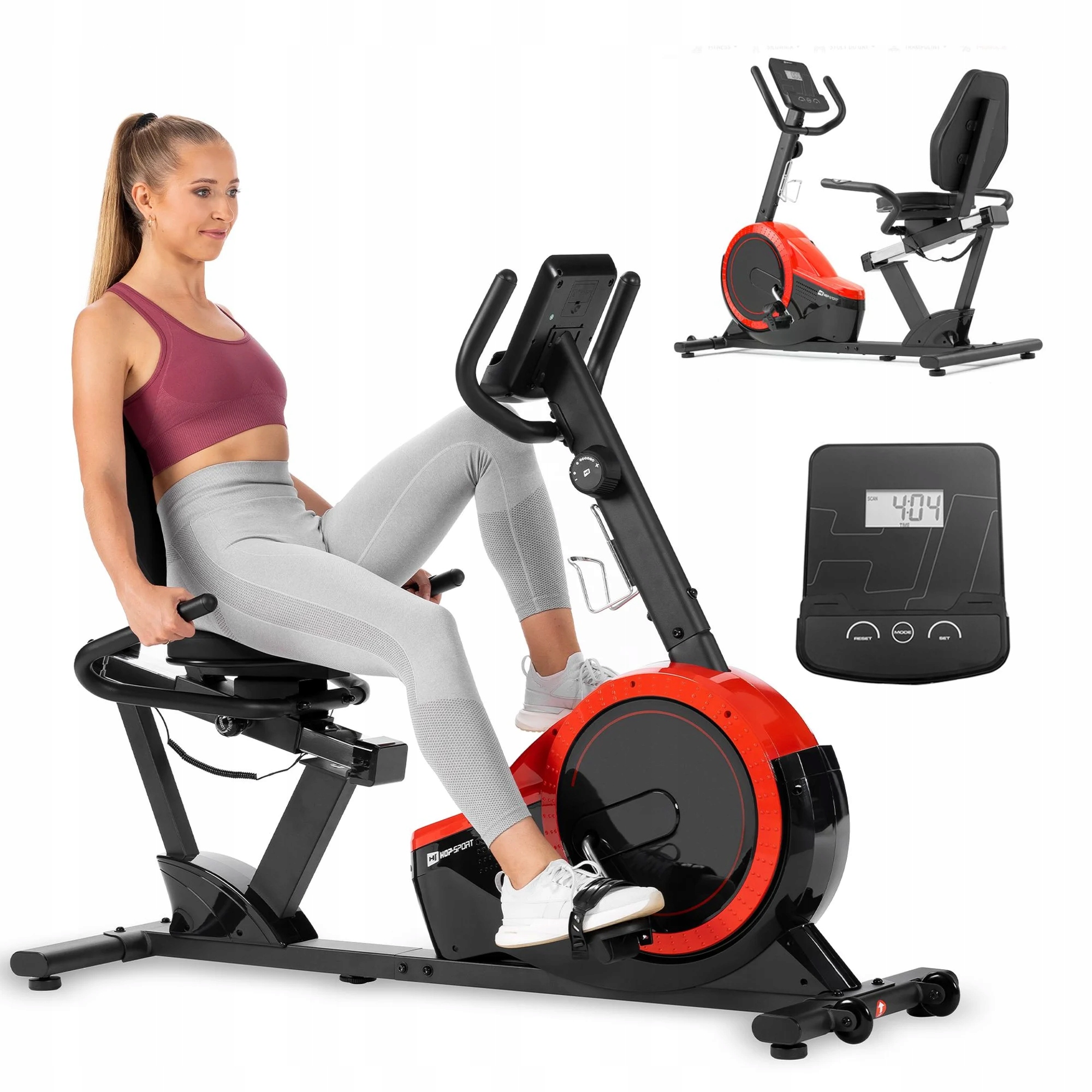 Rower Treningowy Magnetyczny Poziomy Rowerek Leżący Stacjonarny Pulse