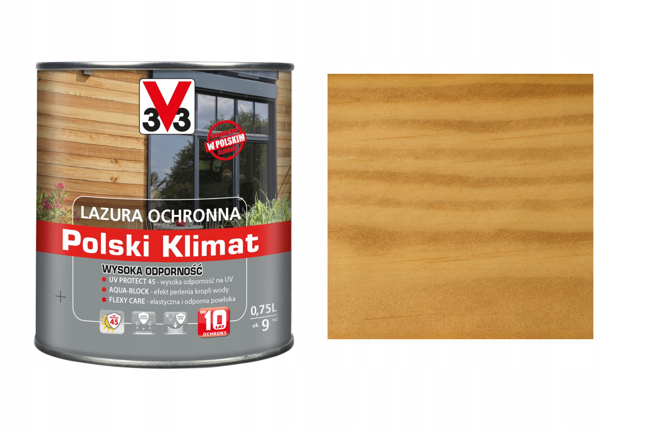 Lazura V33 Polski Klimat 10 lat Bezbarwny 0,75L