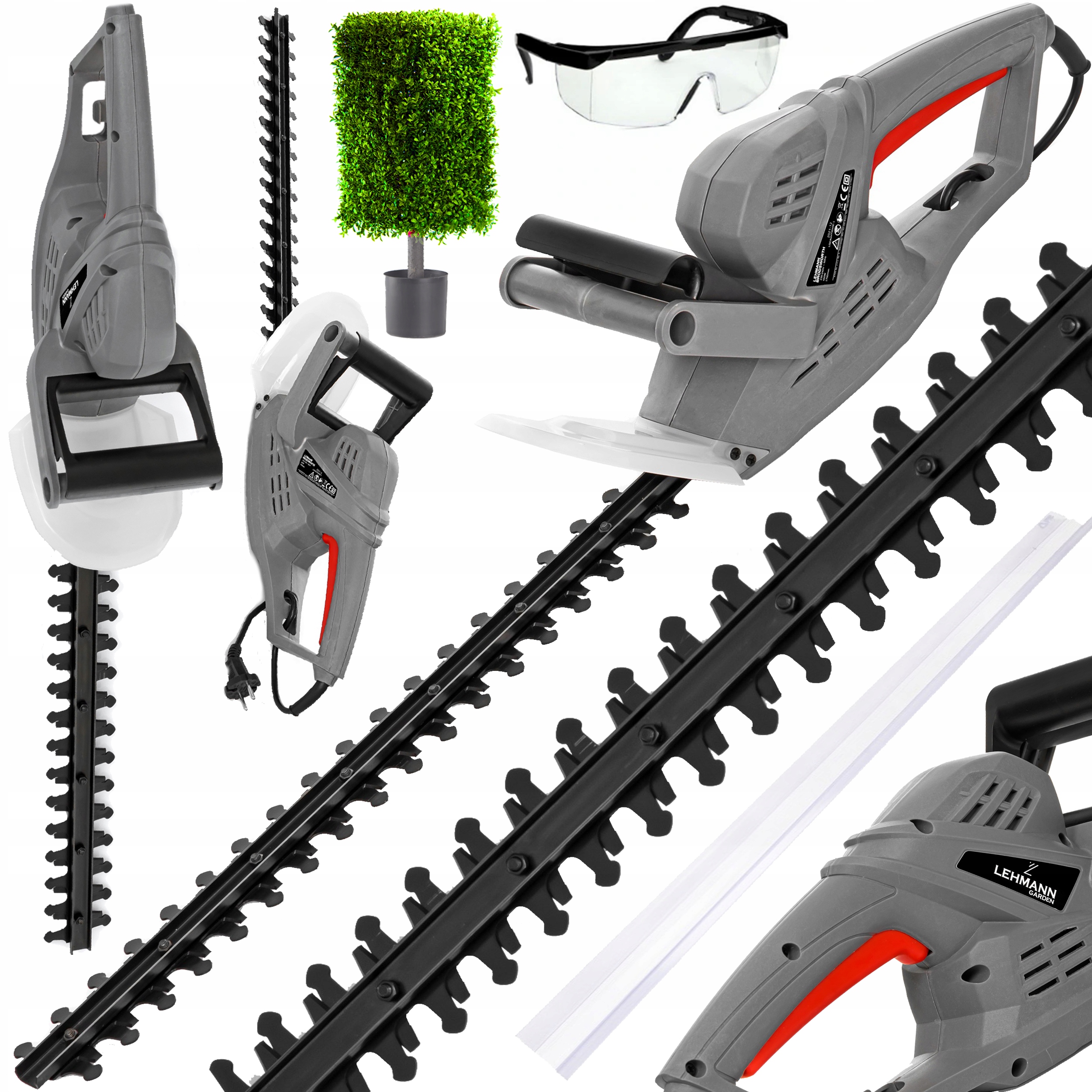 Nożyce Elektryczne Do Żywopłotu Krzewów Gałęzi Sekator Lehmann 1500W 50cm