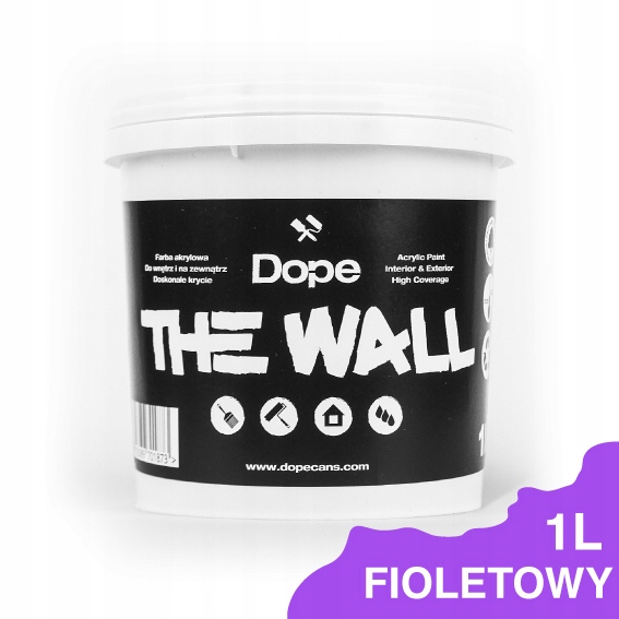 

Farba fioletowa The Wall do ścian i elewacji 1L