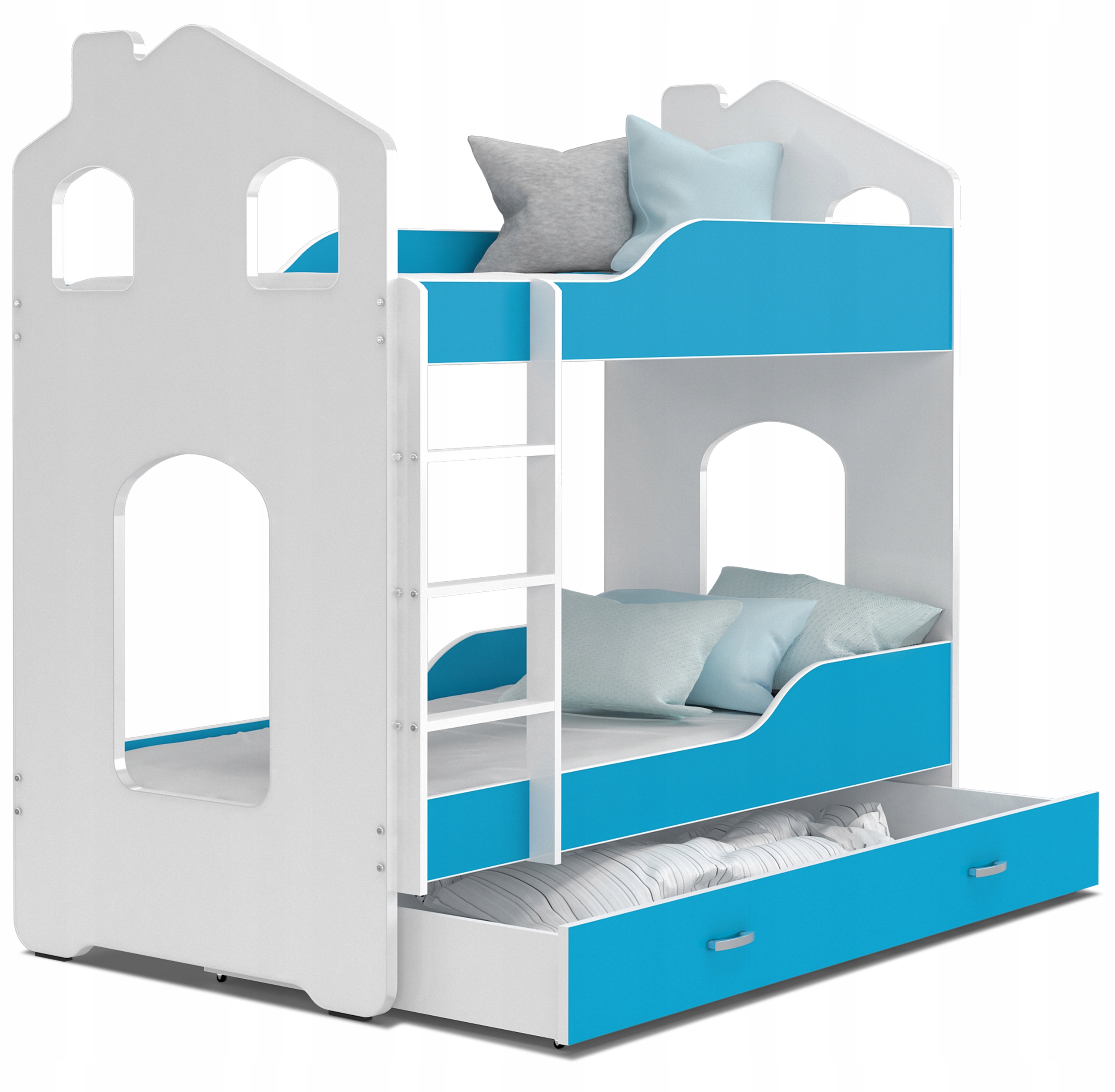 Двухъярусная кровать ДОМИНИК КОТТЕДЖ 160x80 + 2 Матрасы