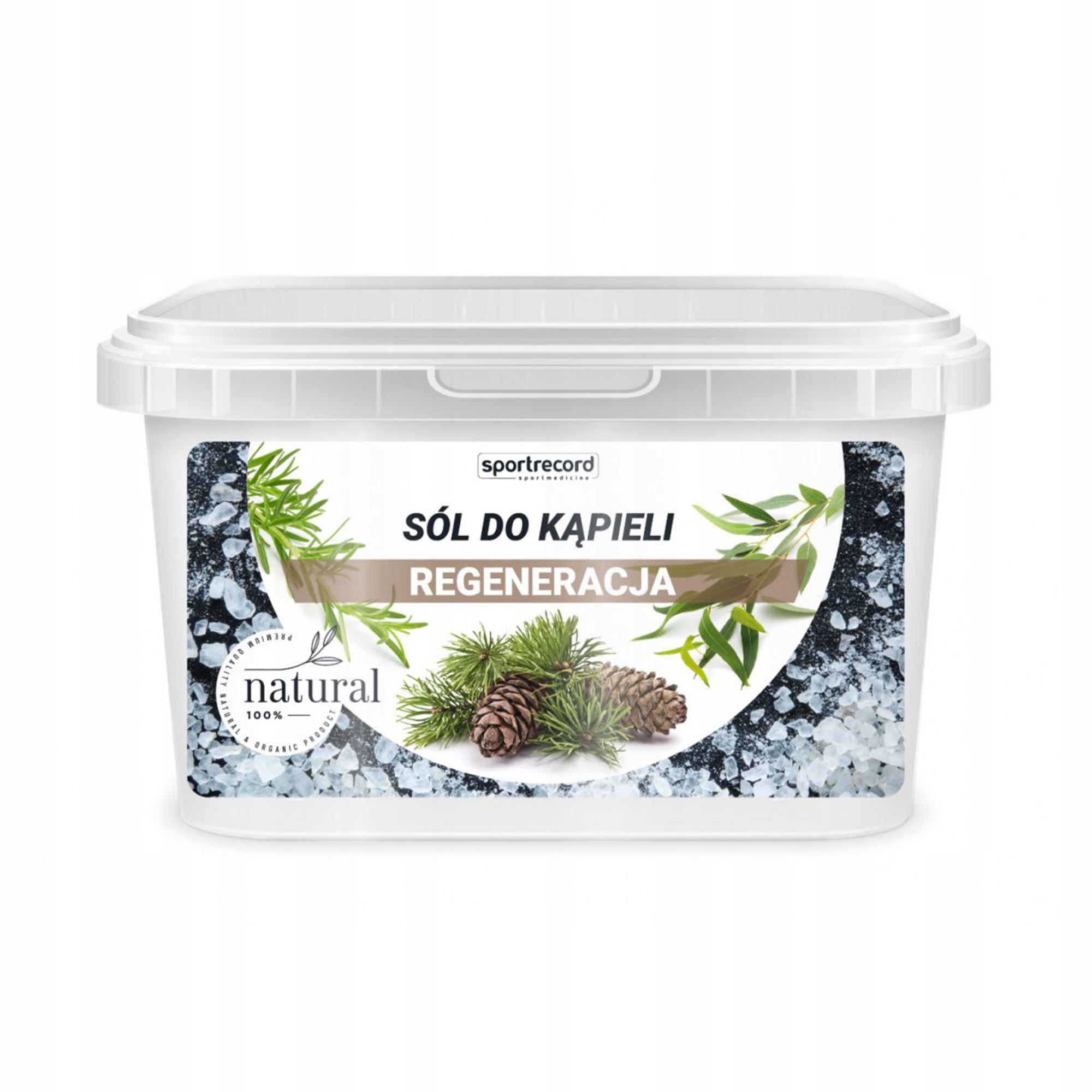 Regenerační sůl do koupele 5 kg SportRecord s přírodními oleji