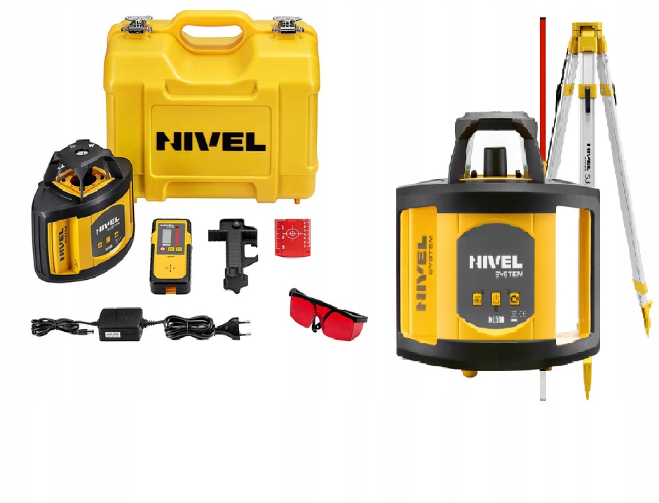 NIWELATOR LASEROWY OBROTOWY NL500 NIVEL SYSTEM ZES