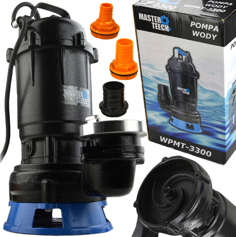 Pompa Zanurzeniowa Glebinowa Do Wody Czystej Brudnej Szamba Scieków Zestaw