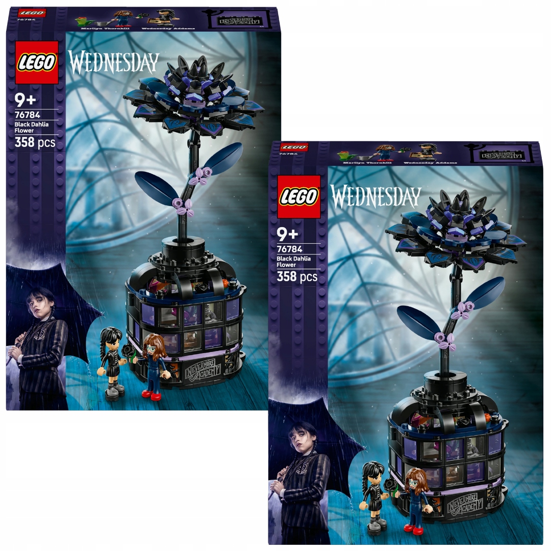 2x LEGO Wednesday 76784 Kwiat czarnej dalii