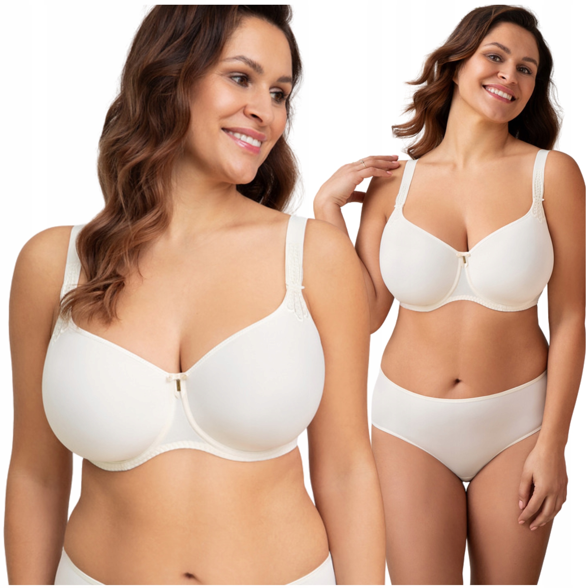 Vyztužená podprsenka Spacer hladká podprsenka ecru Corin Virginia 17871 75E