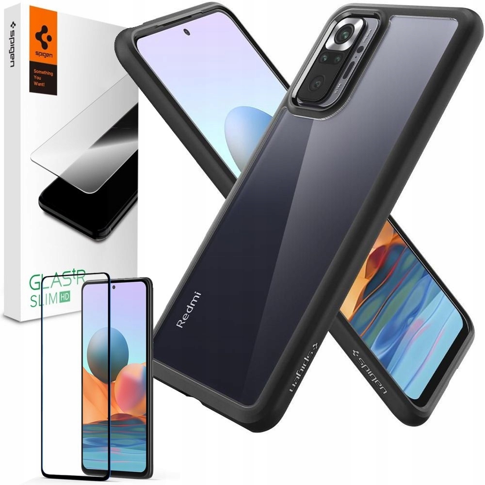 

Zestaw Spigen Etui Uh + Szkło do Redmi Note 10 Pro