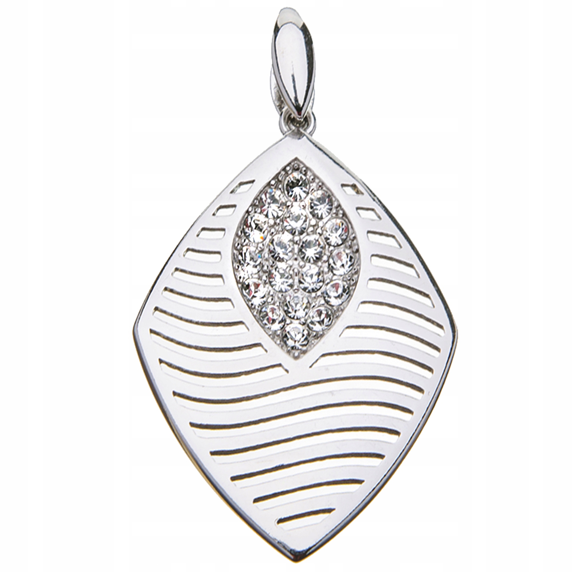 Stříbrný Ažurový Přívěsek Se Zirkony