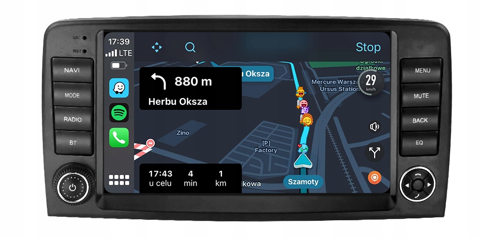 Mercedes R Třída W251 Rádio Navigace Android Apple Carplay DUDU5 8+128