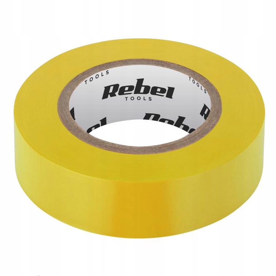 

Taśma izolacyjna klejąca 19mm x 18m żółta Rebel