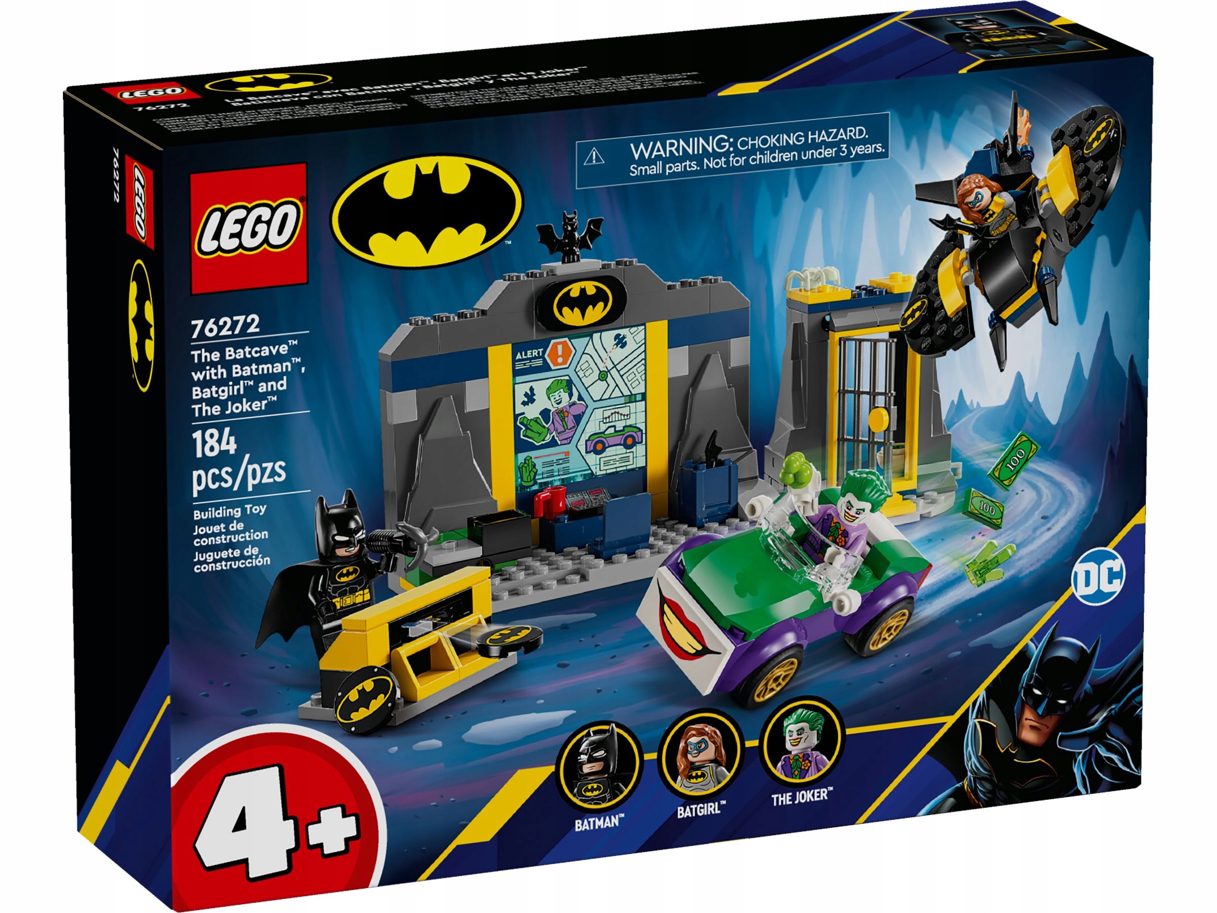 Lego 76272 DC Jaskinia Batmana z Batmanem, Batgirl i Jokerem