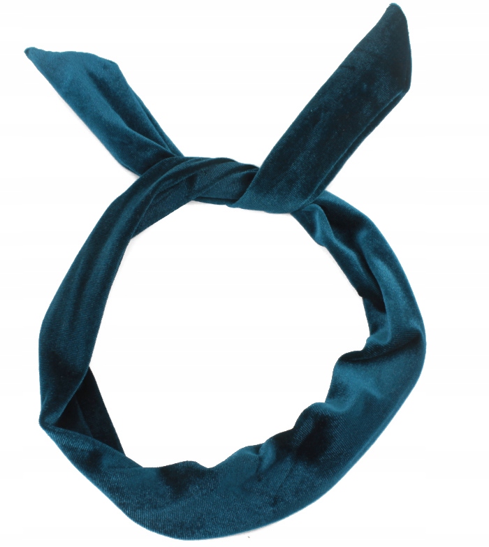 

Opaska Do Włosów pin up Profilowana Morska Welur