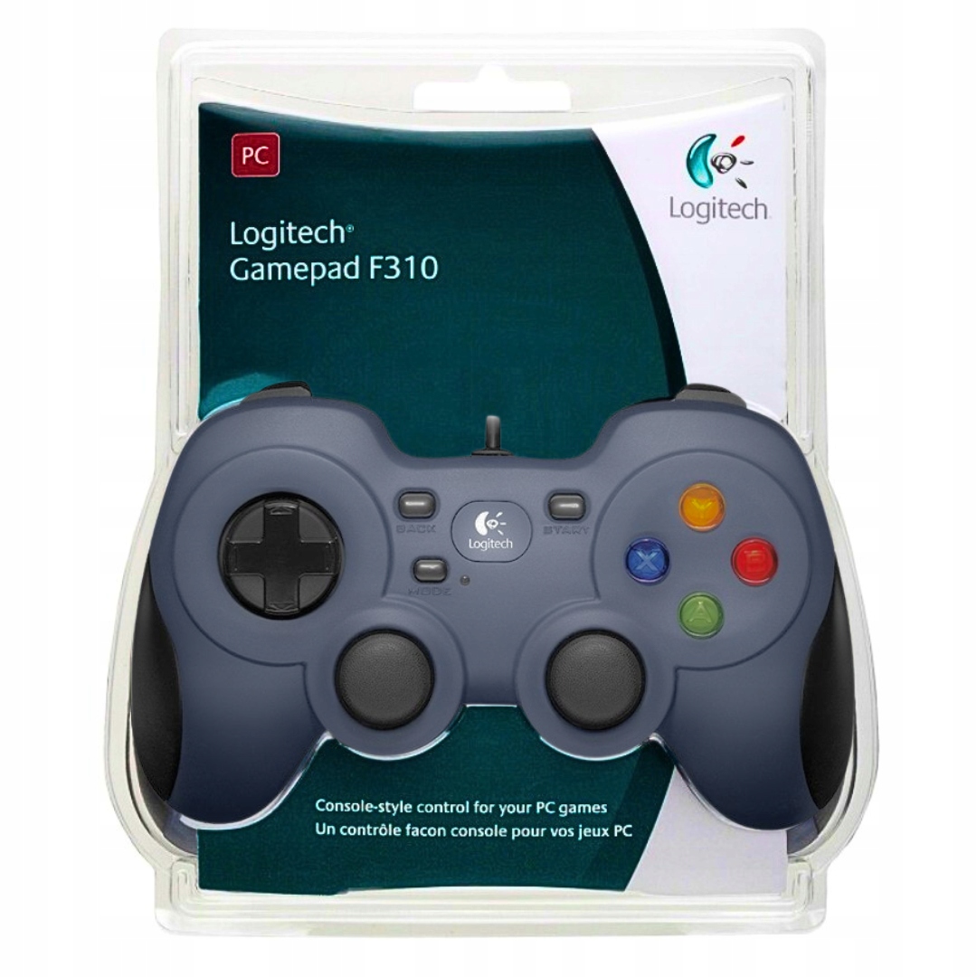 Drátový Ovladač Logitech Gamepad F310 Modrý pro Pc Usb 1,8 m Pro Hráče
