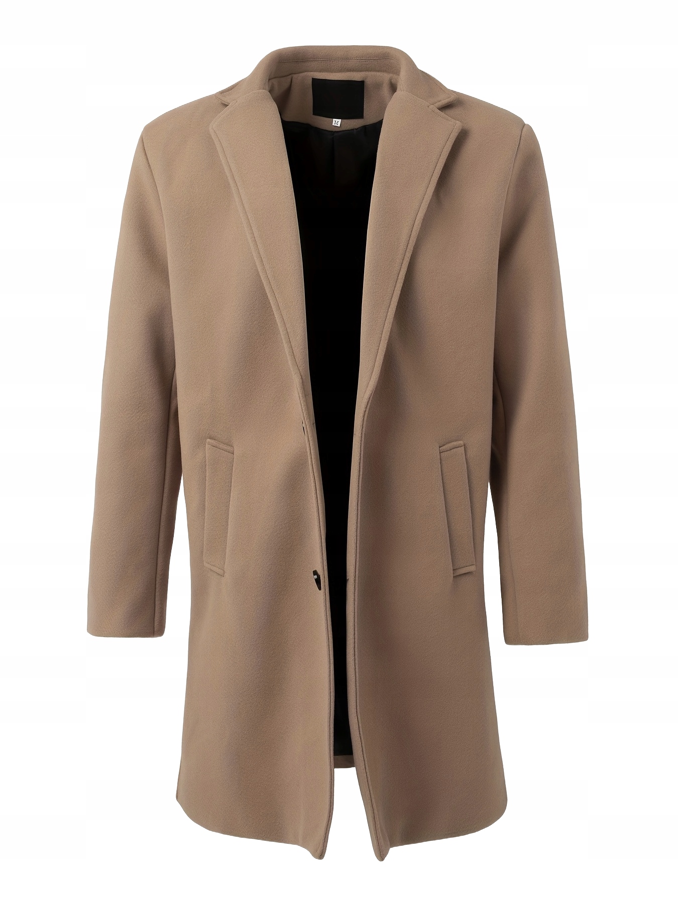 ELEGANCKI DŁUGI MĘSKI PŁASZCZ ZIMOWY JESIENNY