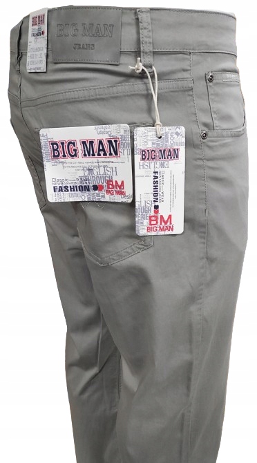 SPODNIE MĘSKIE BAWEŁNIANE CIENKIE JASNE BEŻOWE W35 L32