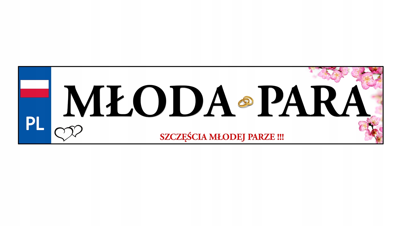 

Tablica tablice ślubne Młoda Para w kwiaty