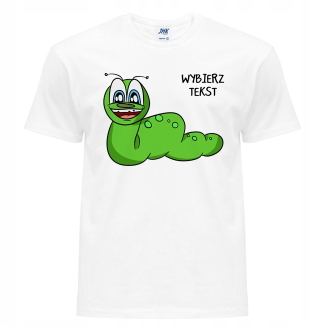 

Koszulka Męska T-shirt Nadruk Gąsienica Prezent L