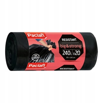 Levně Sáčky na odpadky Paclan Big&Strong 240 l 20 ks