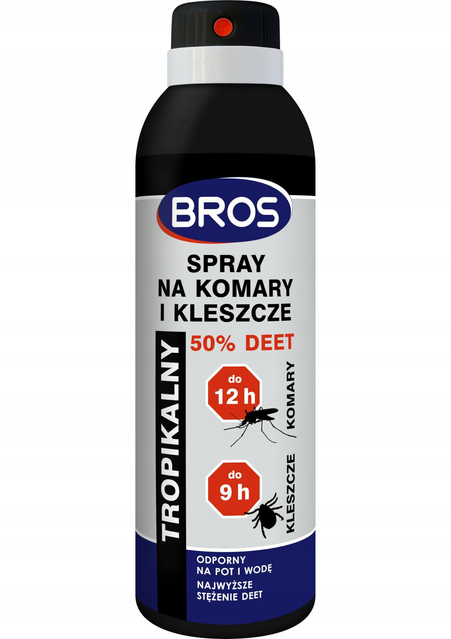 Bros SPRAY NA KOMARY KLESZCZE MOCNY 50% DEET 180ML
