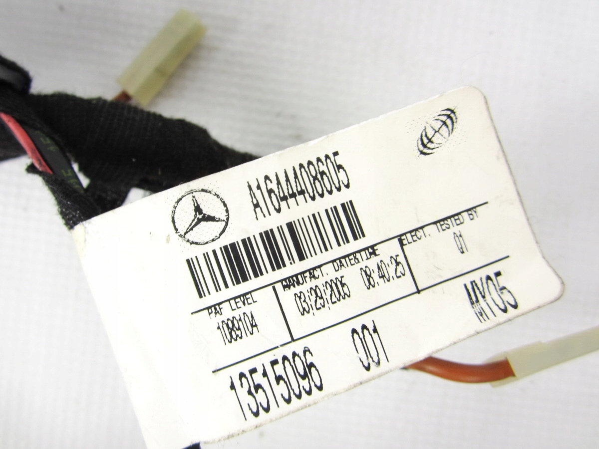 bundle wiring electrical of the rear bonnet left Mercedes ML W164