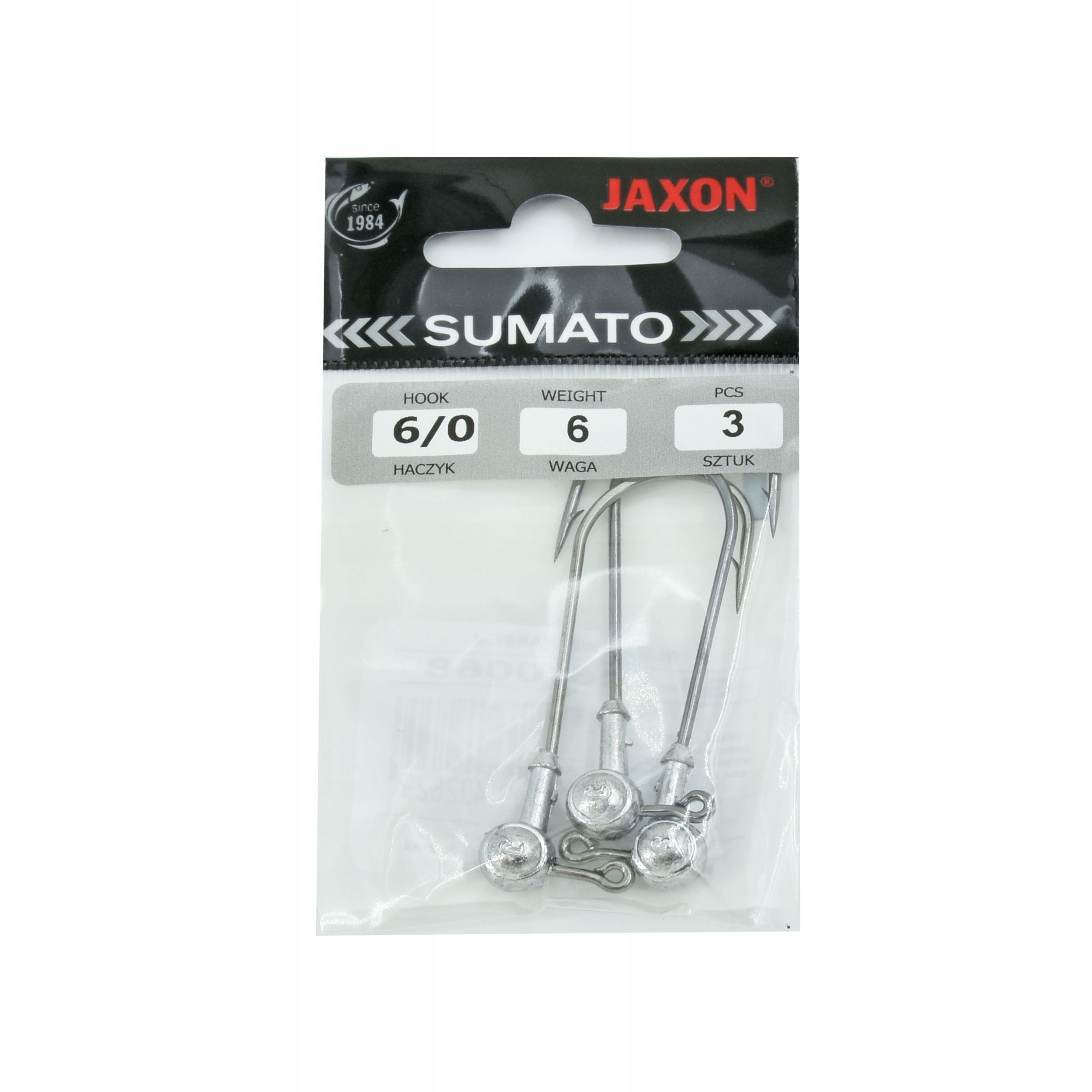 GŁ.JIG.HAK.JAX.SUMATO BLACK #6/0 6G B 5X3SZT