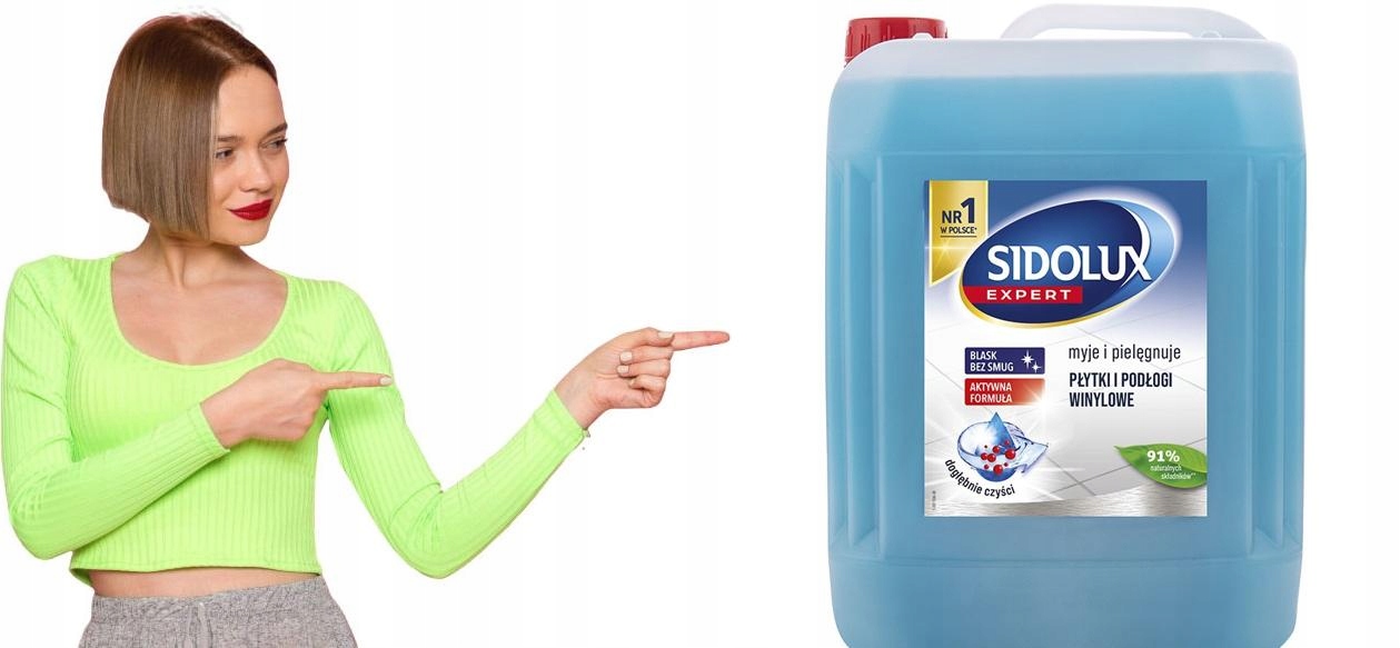 Levně Tekutý přípravek na mytí podlah Sidolux linoleum a Pvc 5 l