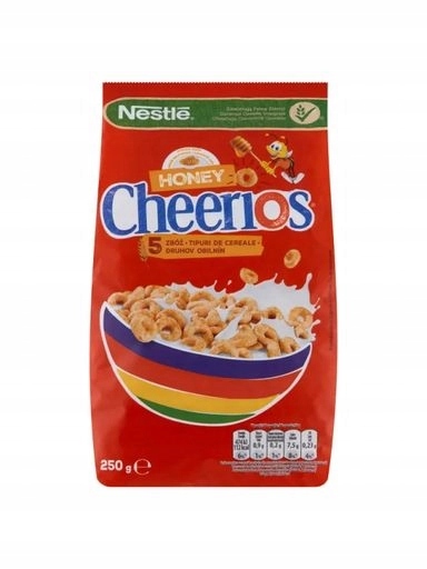 Levně 5 x Nestle Cheerios Honey Snídaňové cereálie 250 g
