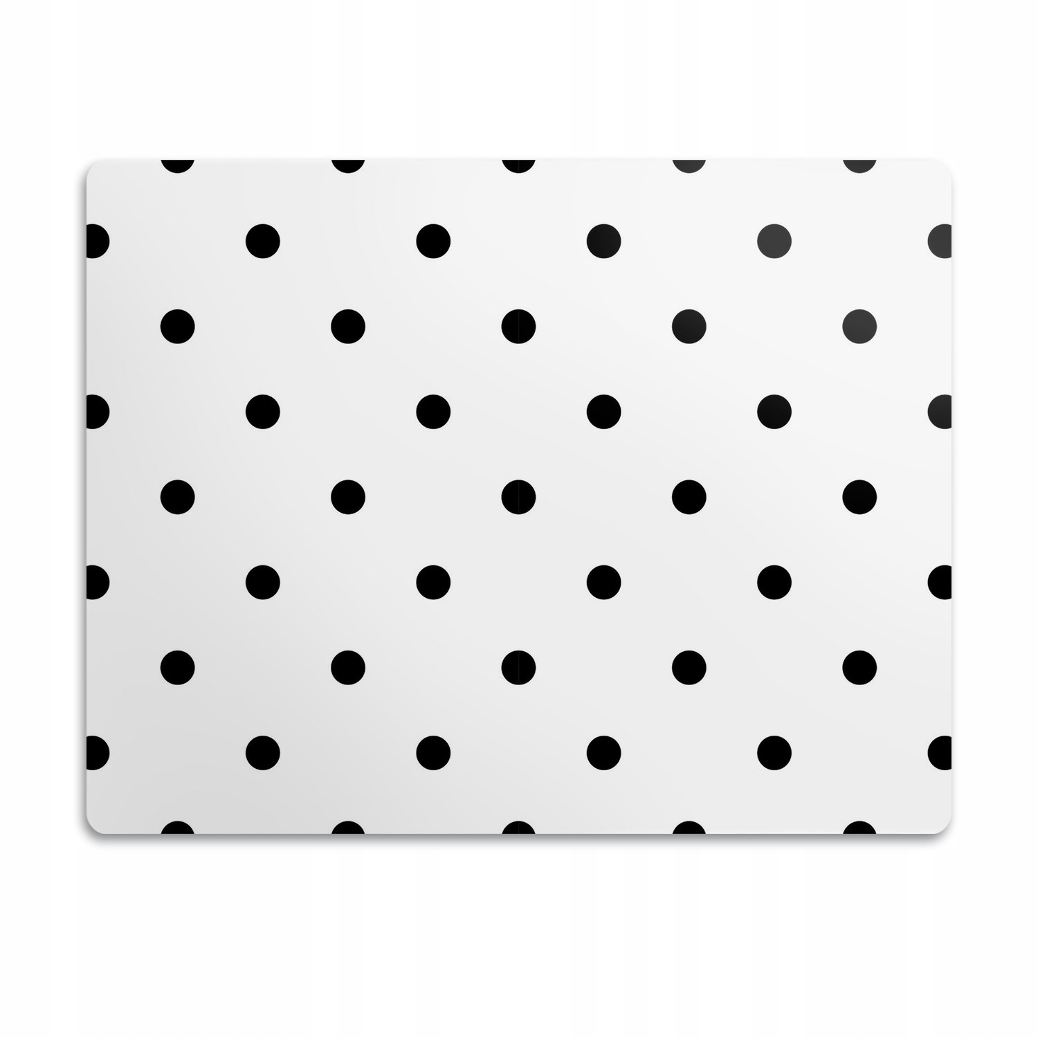 Levně Podložka pro kočky psa pod misky Černé puntíky 90x60 cm