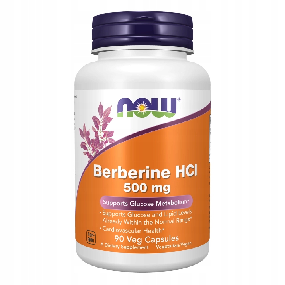Now Foods Berberine Hcl 500 mg (90 kaps.)