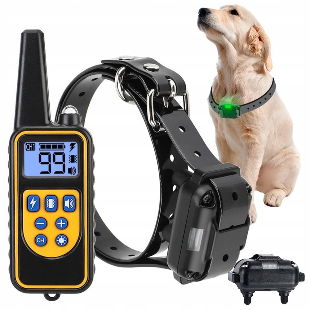 Levně Elektrický Výcvikový Obojek Pro Psy S Dálkovým Ovládáním Pro Střední A Velké Psy