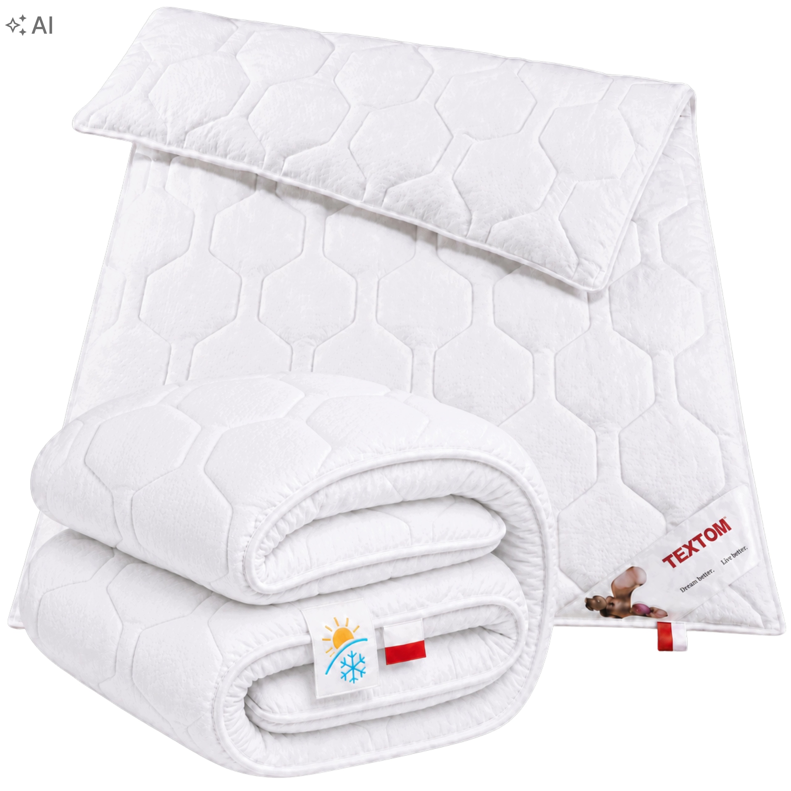 Přikrývka 200 x 220 cm Celoroční Nuvola Komfortní Lehká Polský Produkt Premium