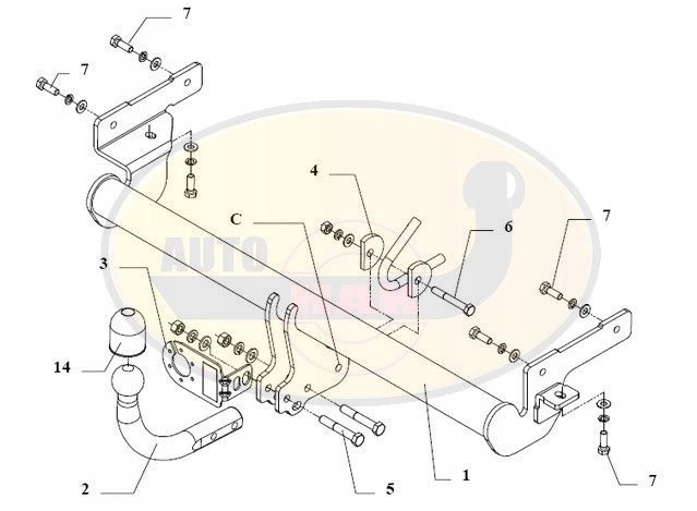 Hak holowniczy odkręcany MITSUBISHI CARISMA Z23 Producent Auto-hak