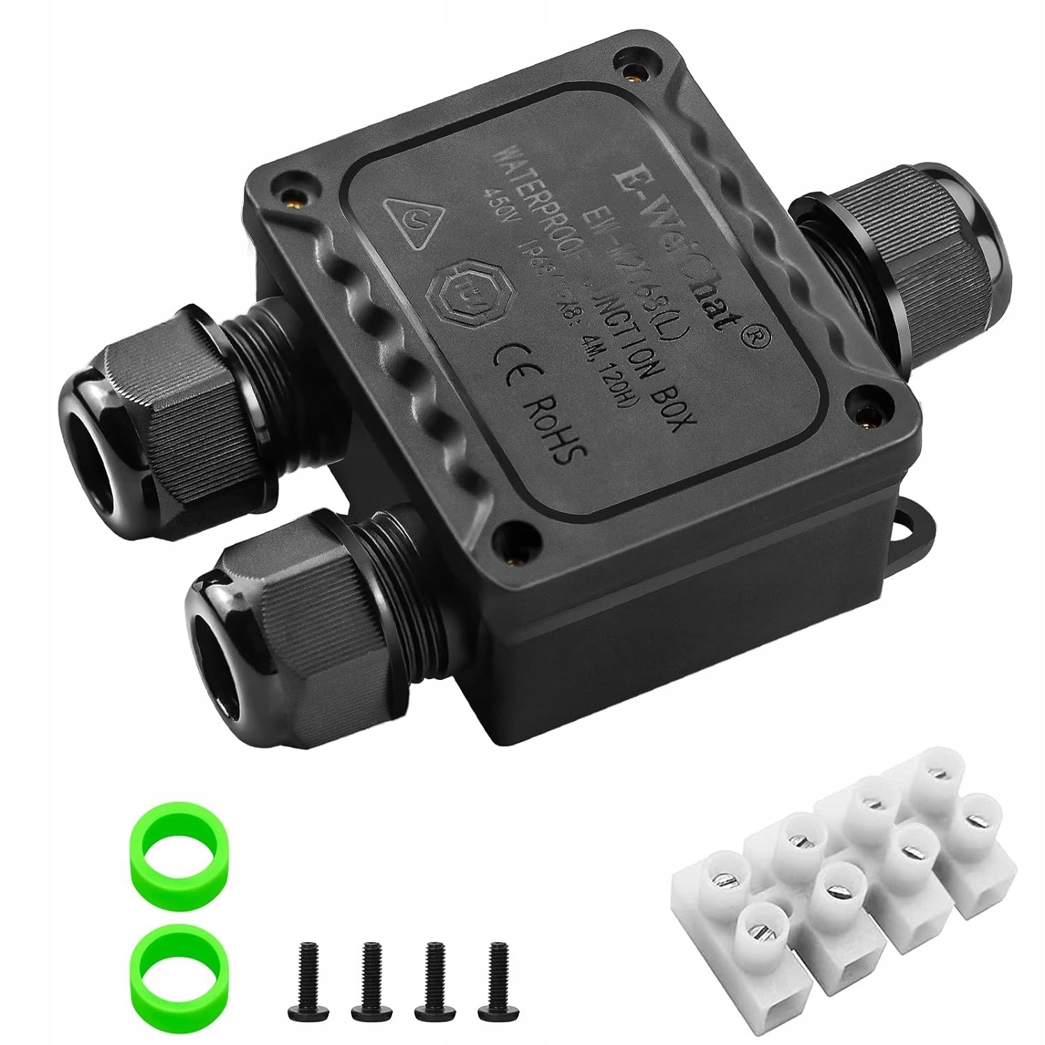 ZŁĄCZKA MUFA HERMETYCZNA CZARNA IP68