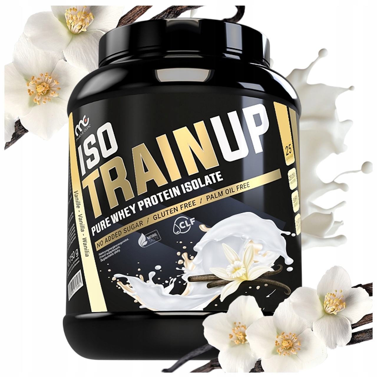 Proteinový Izolát Wpi Muscle Clinic Iso Trainup Prášek 750 G Příchuť Vanilka